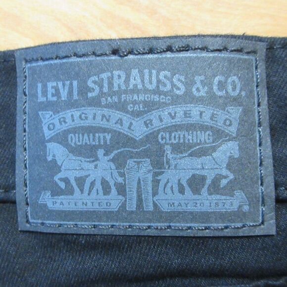 LEVI'S Classic Bootcut Jeans Womens 10 SHORT (30x30) Black Stretch Denim 2 NWT - Picture 13 of 14